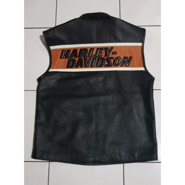 rompi kulit harley davidson vest kulit,rompi bikers