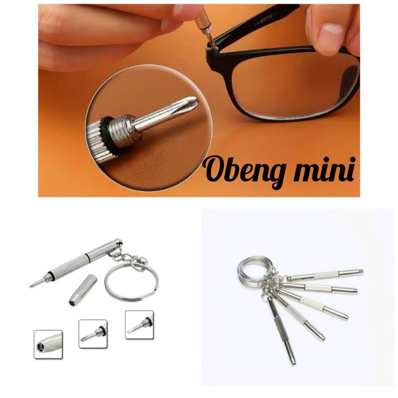 obeng mini simpel memperbaiki kacamata hp mainan lampu jam tangan tablet Android mp3 mp4 dll