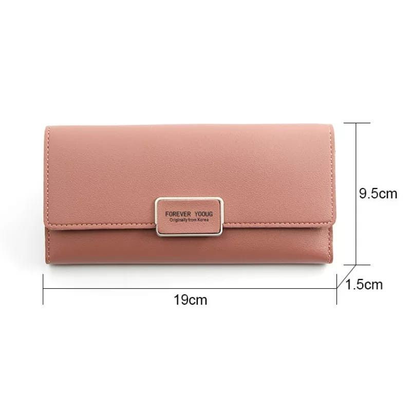 Dompet Lipat Panjang Wanita Terbaru Bahan Kulit Premium Import Fashion Korea Terbaik Terlaris