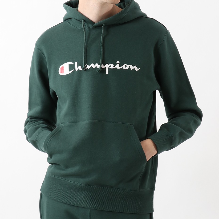 Pullover Hoodie Champion Script Logo Original Japan Market (C3-Q107)