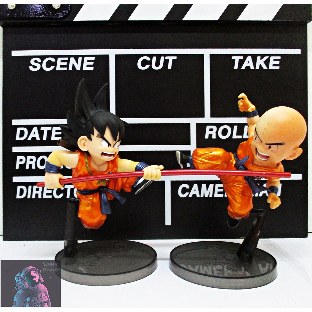 Action Figure Dragonball Goku vs Krillin Scultures Banpresto