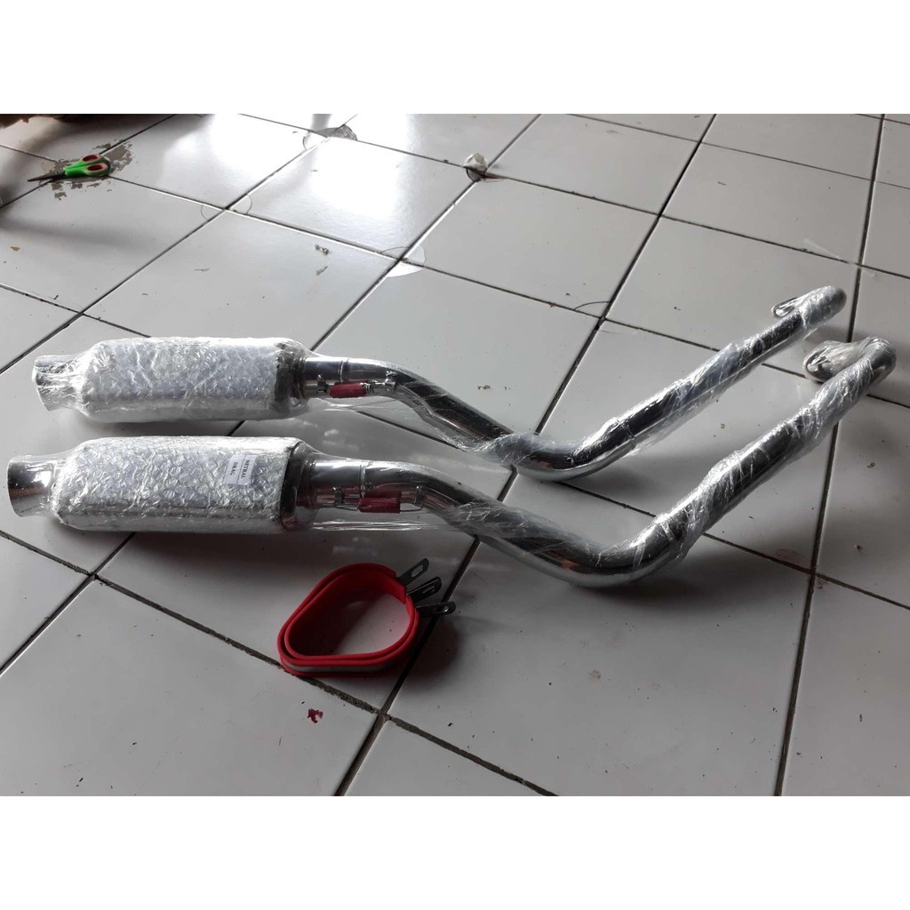 NEW Knalpot Racing Drag Kolong Honda Blade Revo Absolut Model Ovale