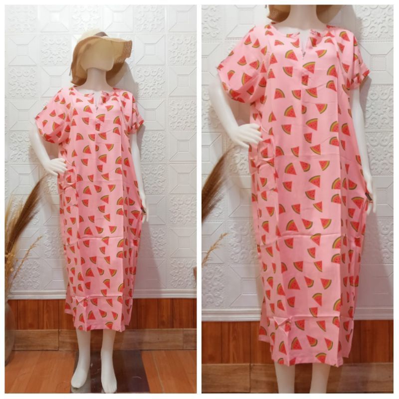 Daster Habel/HISBI Long BUSUI Panjang Semata Kaki Bahan Rayon Premium-Hisbi busui 42