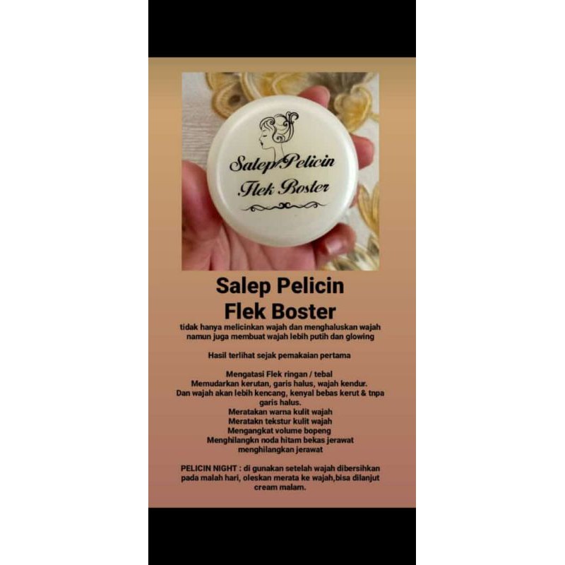 Salep Pelicin Flek Boster flek ringan/tebal