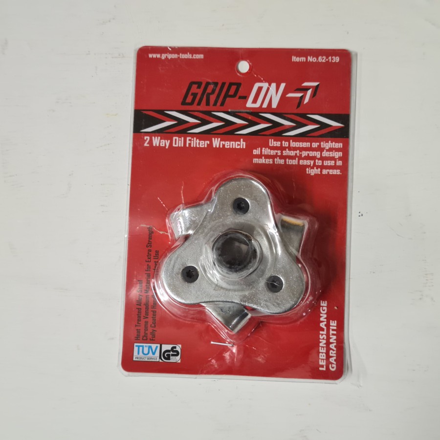 GRIP ON Kunci filter oli 3kaki untuk mobil kecil