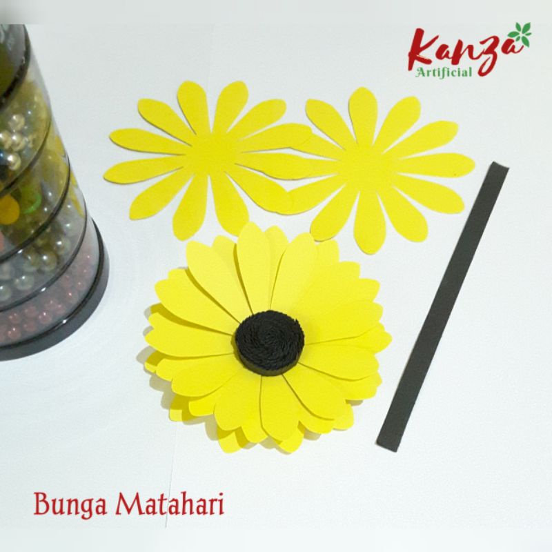 

Pola bunga matahari mini size/ paper flower/ bahan kerajinan kertas
