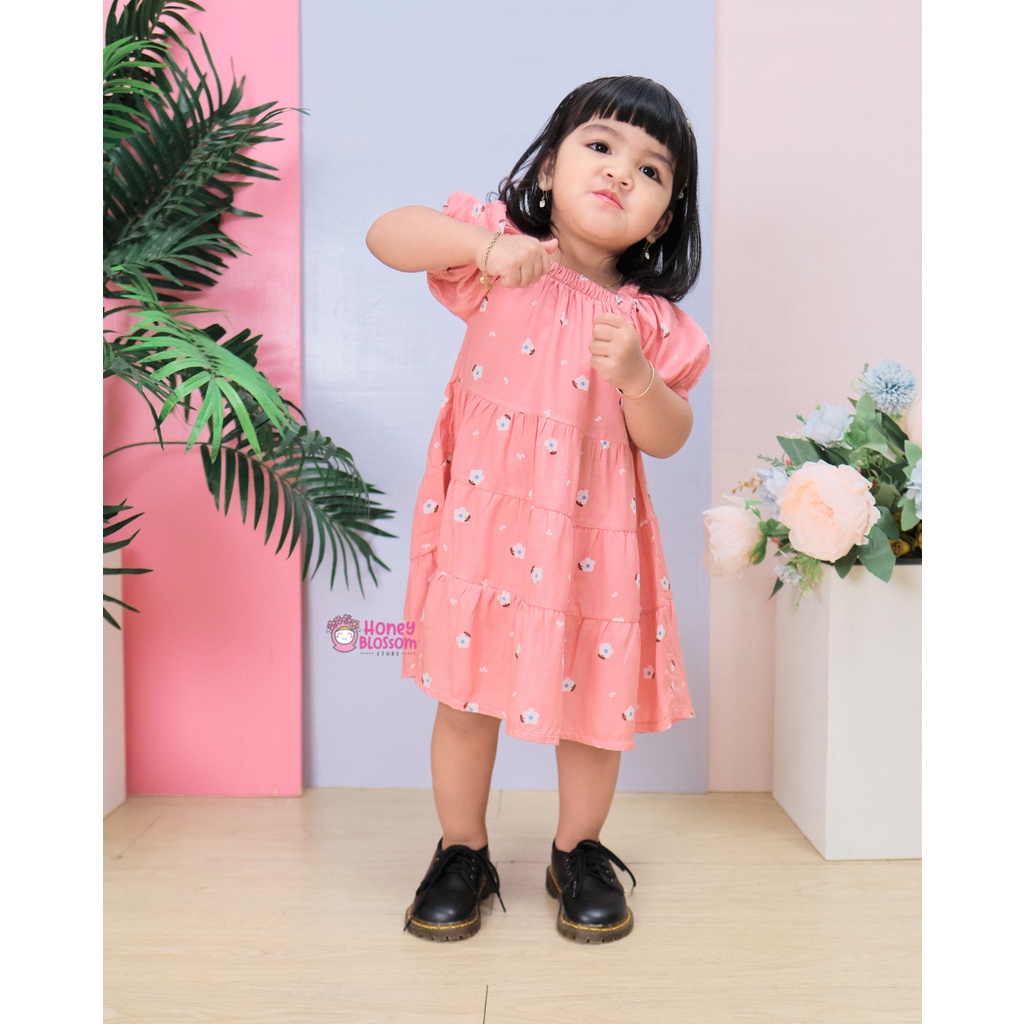 HONEYBLOSSOm dress anak lucu / dress anak perempuan 1 tahun emily