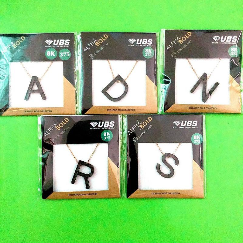 KALUNG BOLD HURUF ABJAD A D N R S E LIONTIN HITAM ALPHA BOLD UBS 375 8 K