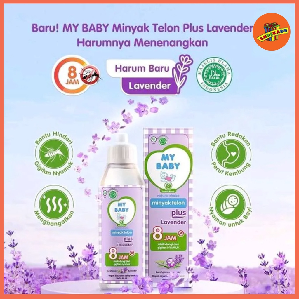 MAKASSAR! MY BABY TELON PLUS LAVENDER ANTI NYAMUK 150ML - Minyak Telon