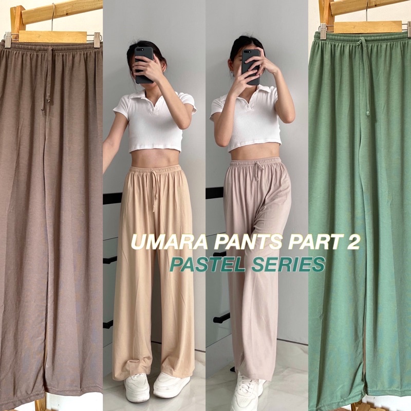 UMARA PANTS SOFT SPANDEK PART 2 | PASTEL SERIES WARNA WARNA BARU