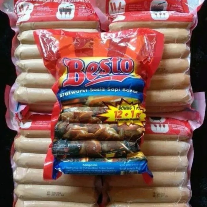 

Besto bratwurst sosis bakar Original 1kg 14cm
