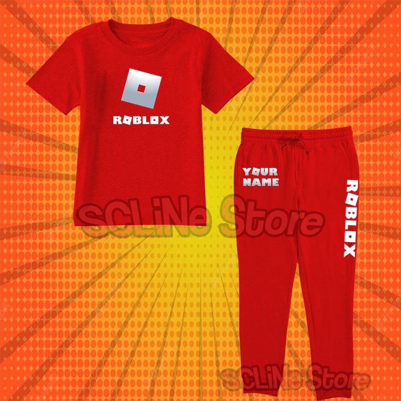 Kaos Baju Anak Roblox New Logo Setelan Anak Roblox New Logo