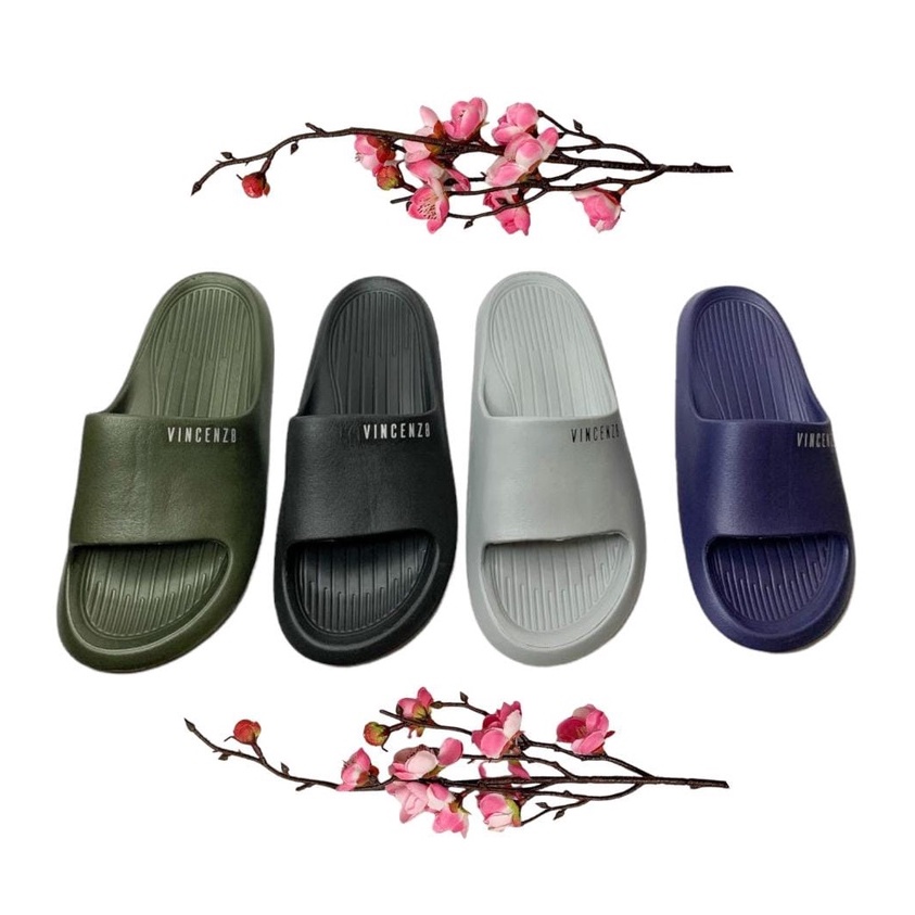 Sandal Selop Pria Vincenz8 Terbaru Kekinian Sendal Pria Slip on Murah Keren