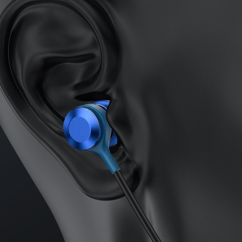 ✳ ECLE Blue Sports Neckband Earphone Wireless Headset Bluetooth Magnetik Hanging Neckband ◌