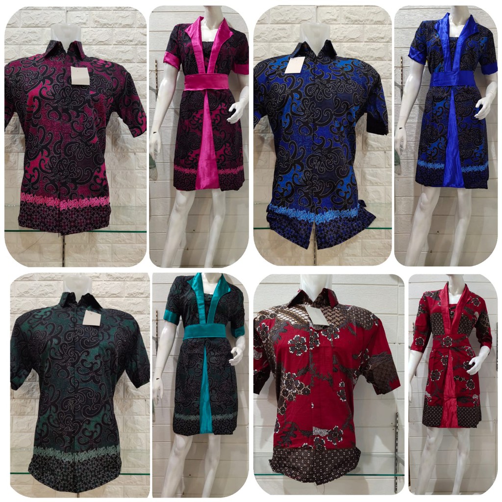 DRESS BATIK COUPLE MODEL TERBARU HARGA COUPLE