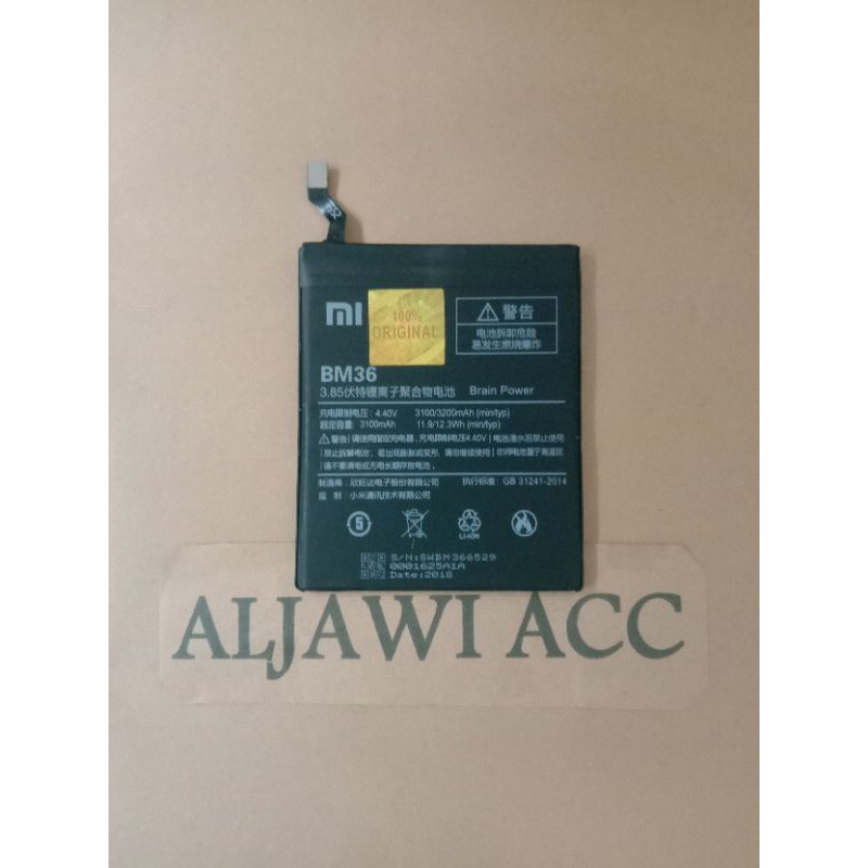 Batre Baterai Battery Xiaomi Xiomi Mi 5S Mi5S BM36 Original Battery