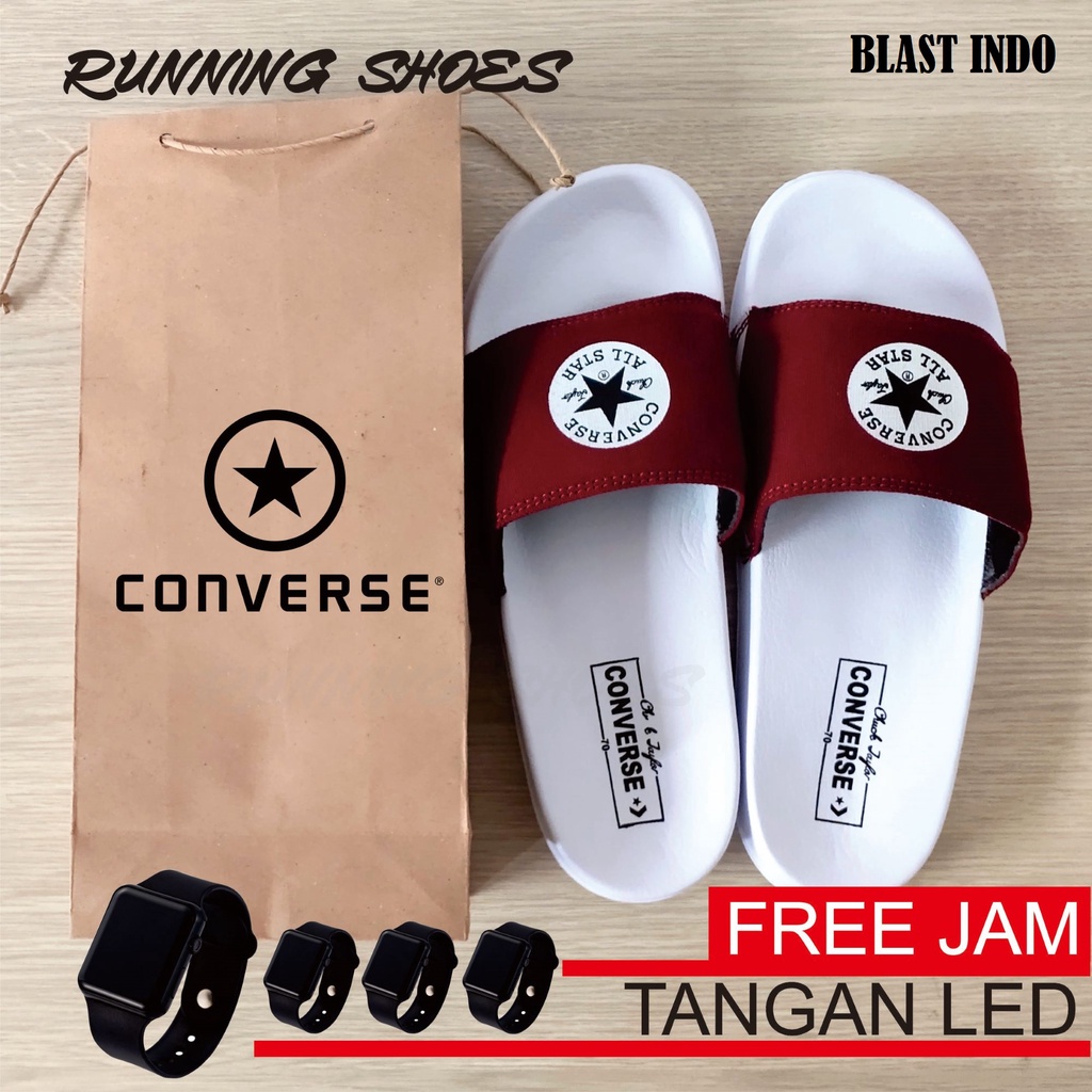 Sendal Pria Converse03 PREMIUM Sendal Pria Slop/Sandal Pria/Sendal Jepit/Sendal Flip Flop/Sendal Sli