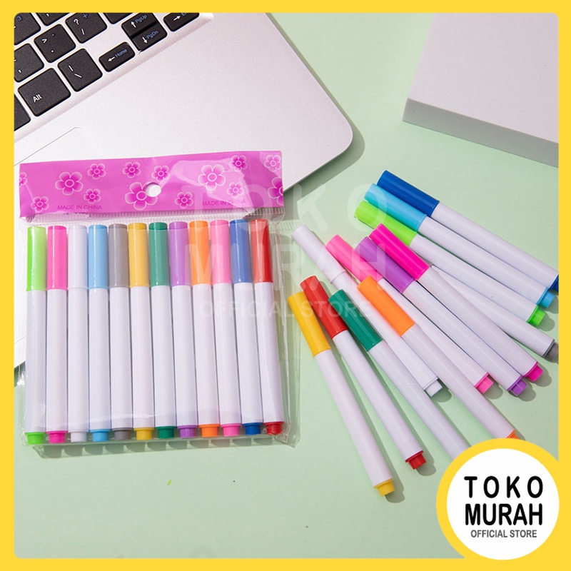 Spidol Sepidol Set White Board Whiteboard Papan Tulis Mewarnai Warna Warni Lengkap TOKOMURAH ST0029