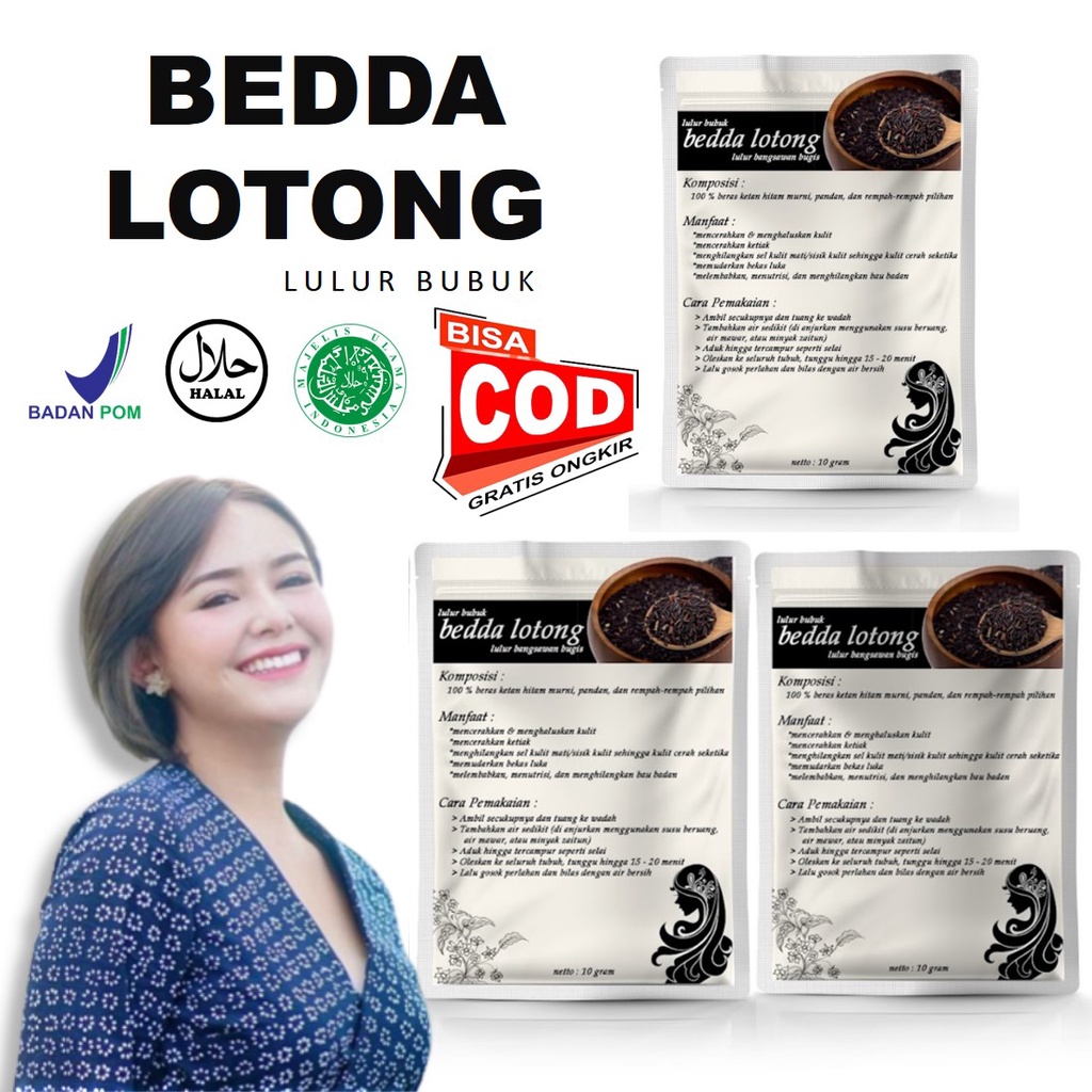 Bedda Lotong Bubuk Lulur Viral Tiktok / [COD] Bedda Lotong Lulur / Bedda Lotong Original