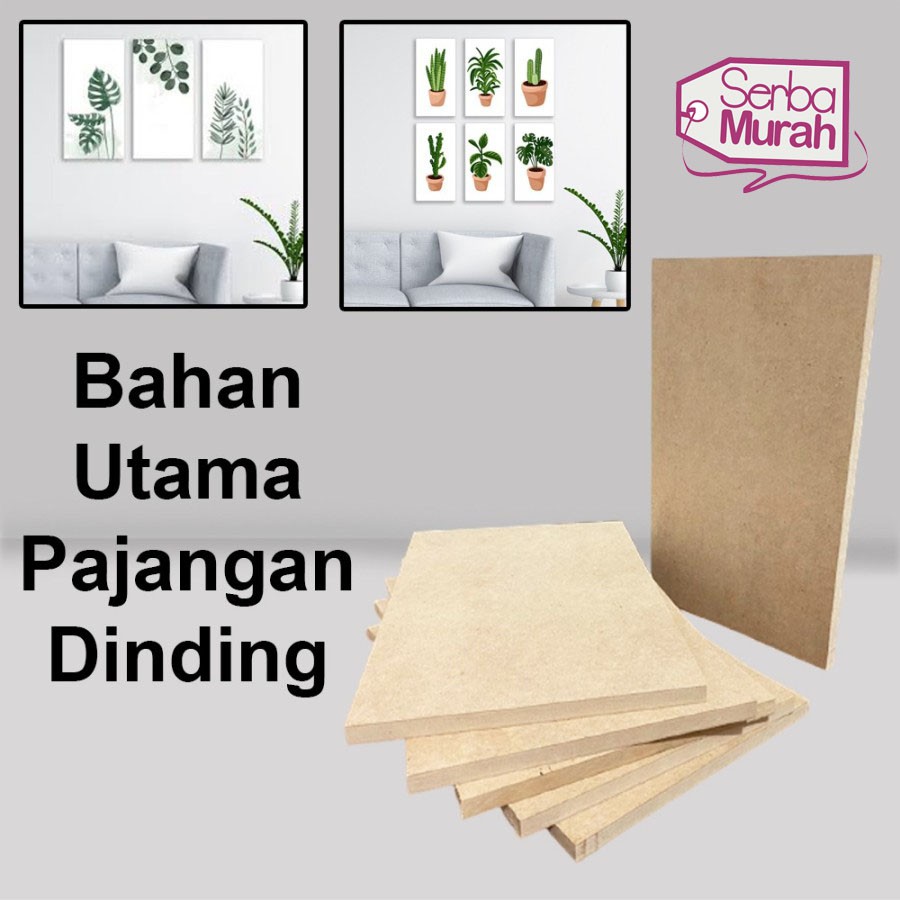 Papan MDF 12MM/Papan Kayu MDF 12mm 8mm 6mm Ukuran 20cm x 30cm