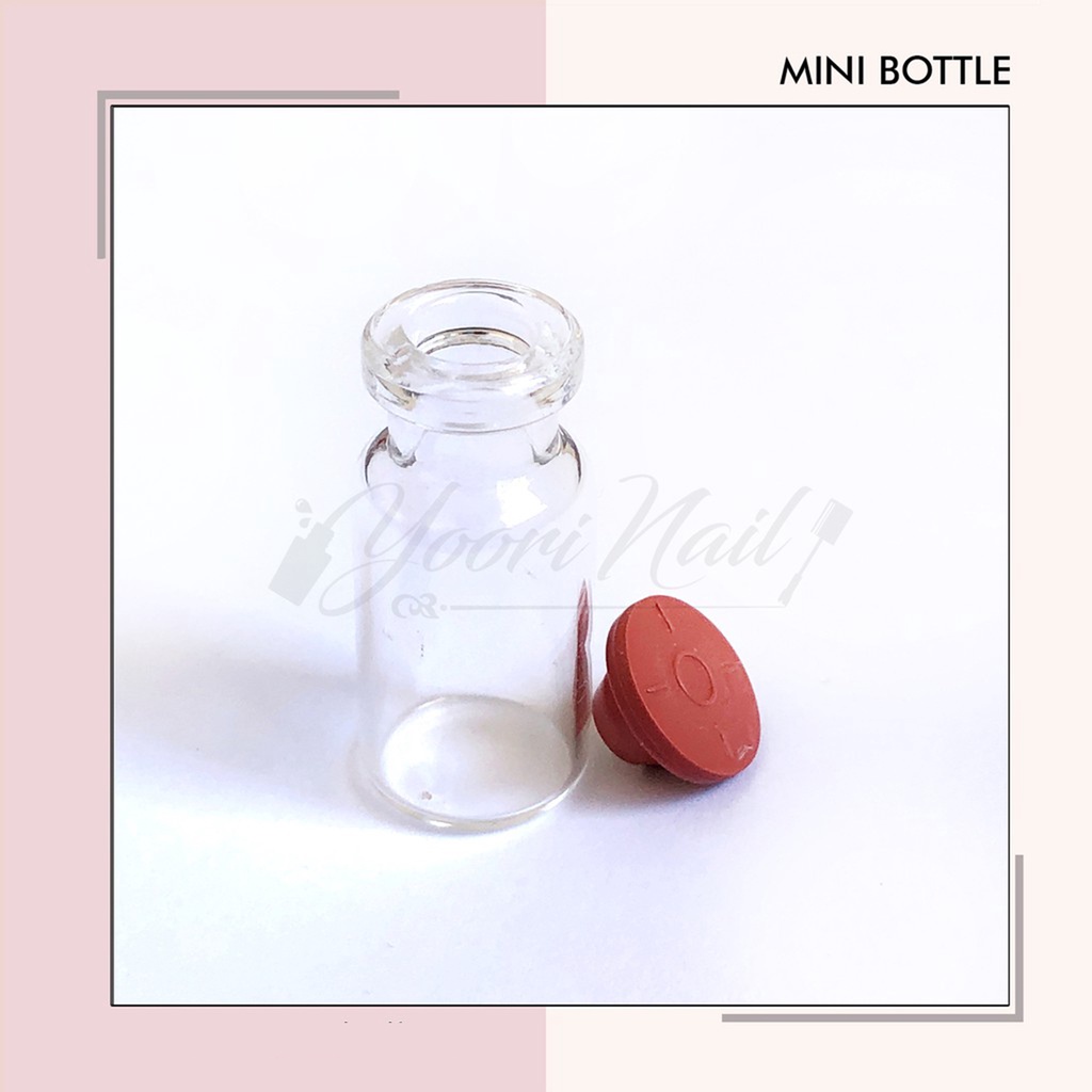 10pcs Mini bottle botol kecil mini jar bottle botol glitter parfum cairan souvenir botol kaca