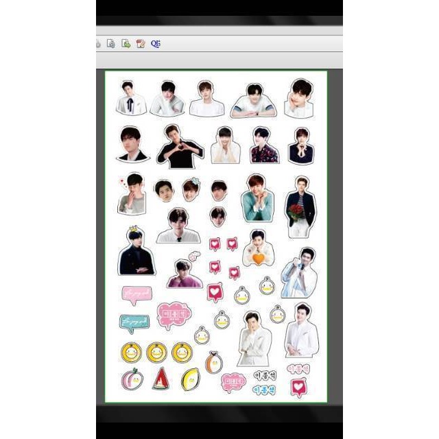 Stiker KPOP LEE JONG SUK / STIKER CAFE 89 MANSION / STIKER KPOP CUSTOM