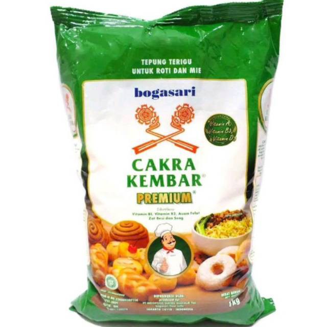 

Tepung Terigu Cakra Kembar Cap premium 12x1