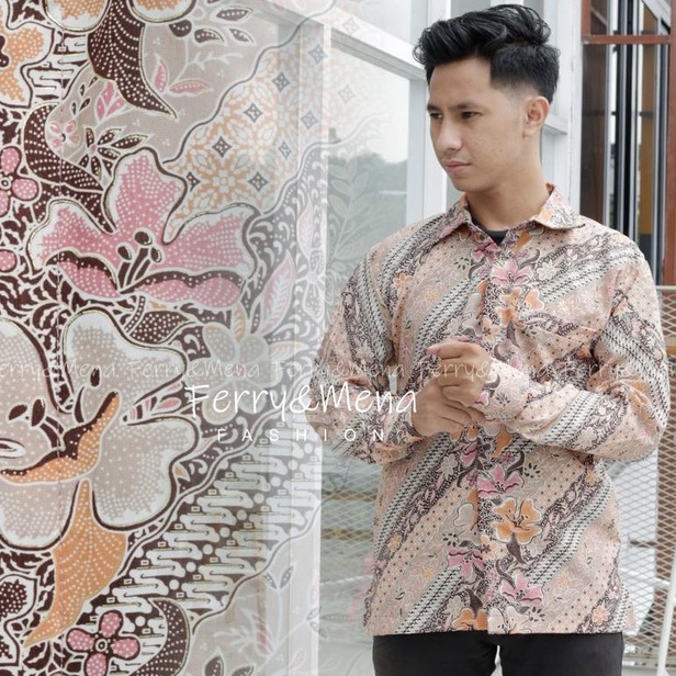 Kemeja batik motif terbaru / kemeja batik modern / hem pesta / kantor