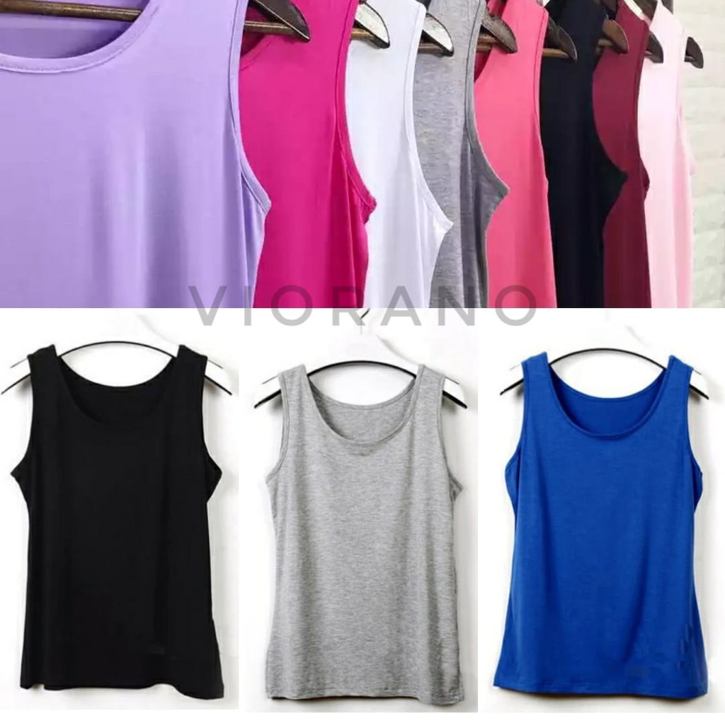 FREYA | Tanktop Tali Lebar XXL Big Size Singlet Tengtop Wanita Jumbo XXL