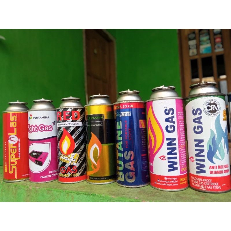 Kaleng KOSONG gas portabel tabung gas portabel