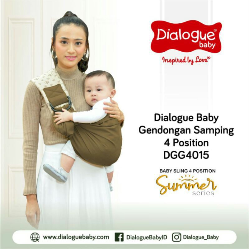 Dialogue Gendongan Samping Baby Sling 4 Posisi Summer Series DGG 4015 Spring Series DGG 4016