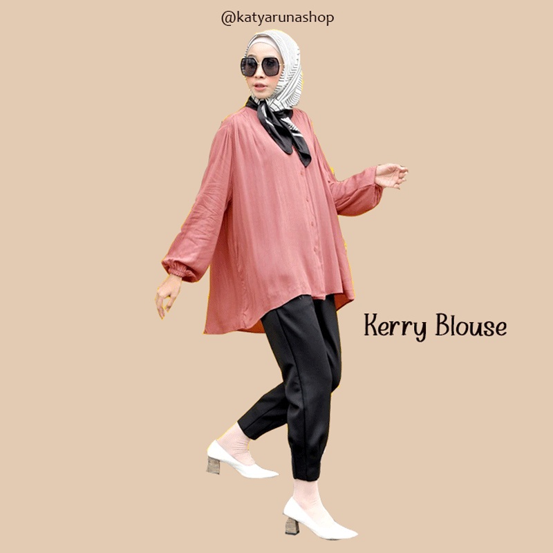 Jual KERRY BLOUSE Blouse Rayon Crincle blouse wanita ATASAN