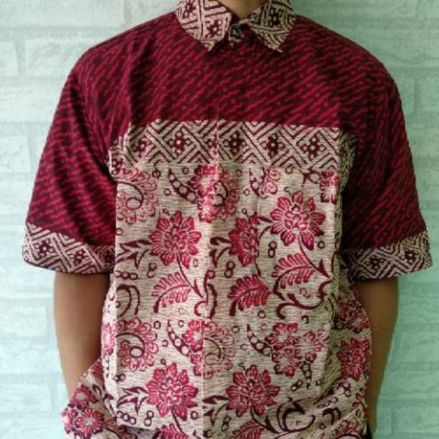 Kemeja batik /seragam batik jumbo M,L,XL,XXL,4L,5L