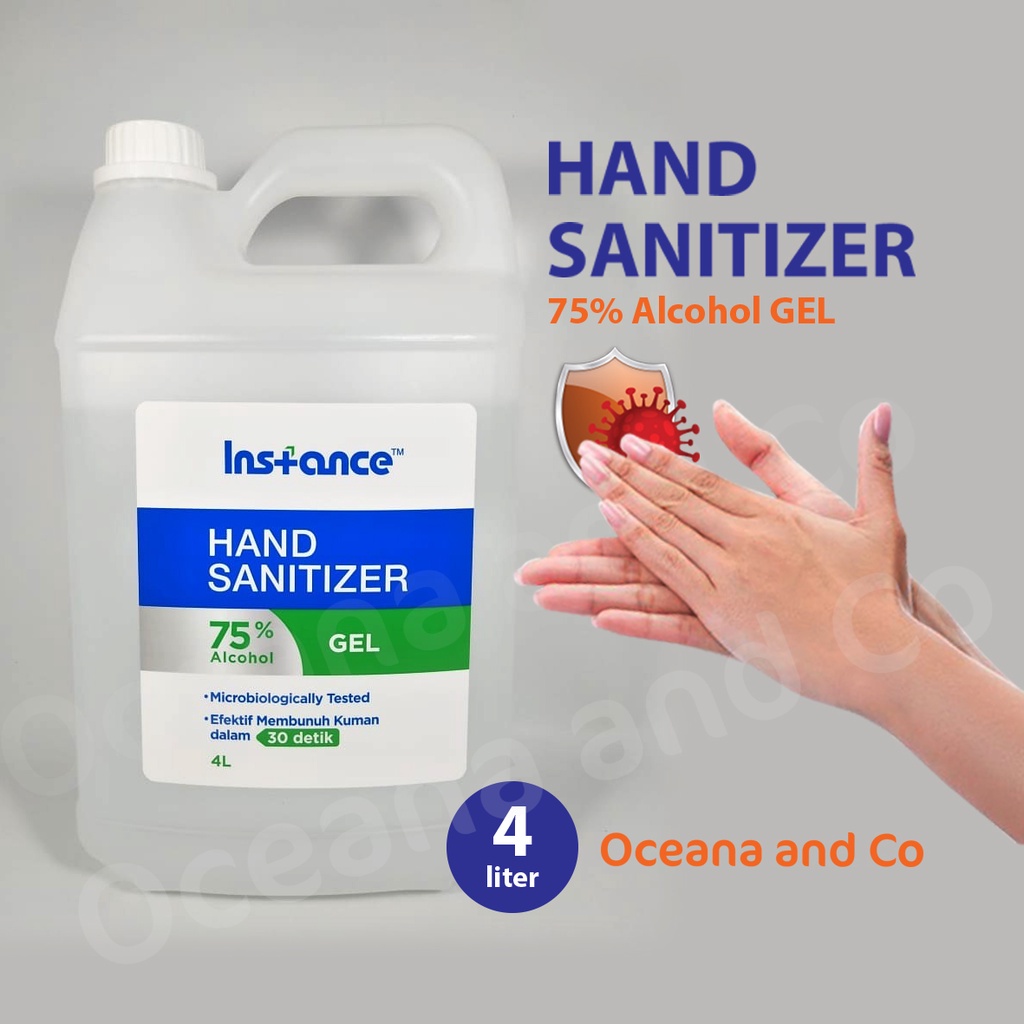 Instance Hand Sanitizer Gel Alcohol 75% 4 L MURAH TERMURAH