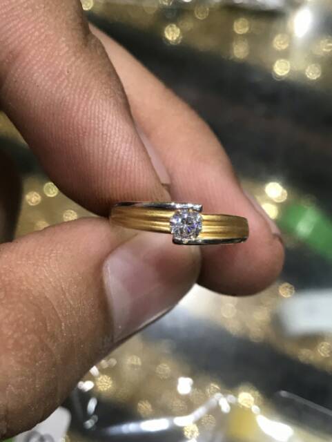 700 Cincin asli kadar 70% 22 surabaya gold whitegold kuning putih tunangan lamaran permata UBS