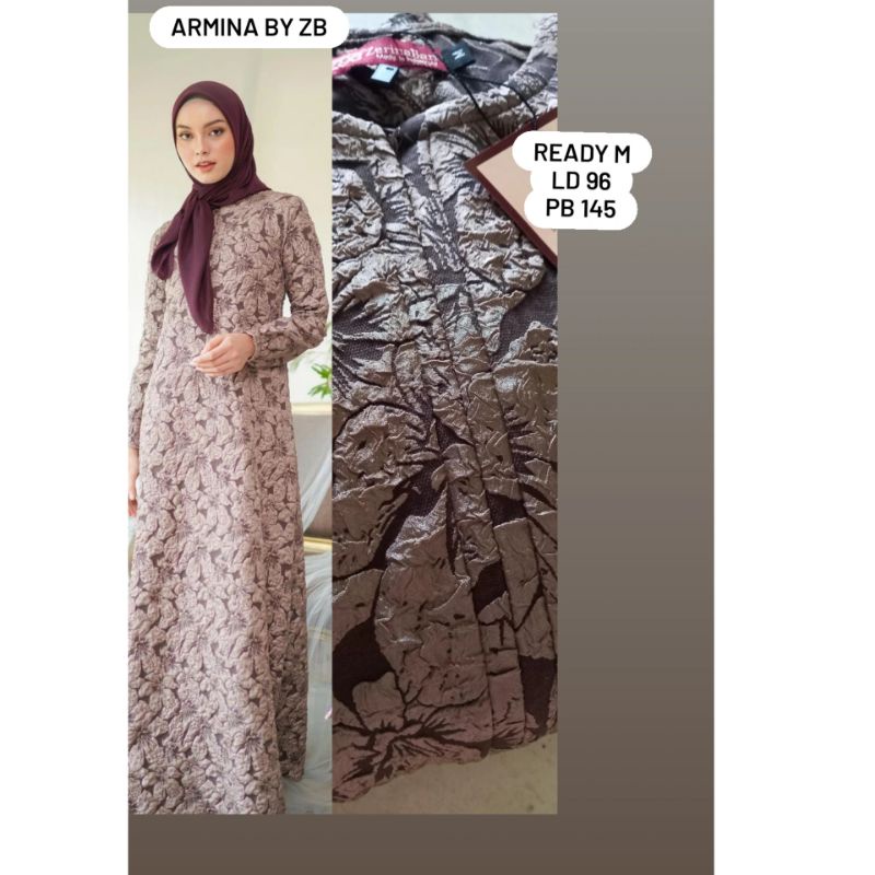 Armina dress by HLzb zb zerina Banu gamis terbaru