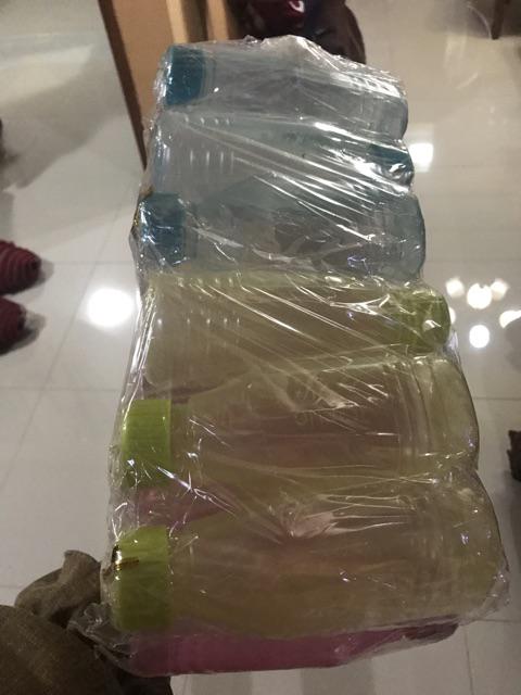 6 Botol Minum Evo 350 Ml Triangle Segitiga - Souvenir Ultah - Souvenir Ulang Tahun Anak