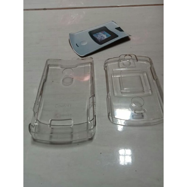Mika transparan Motorola v3 case transparan v3i
