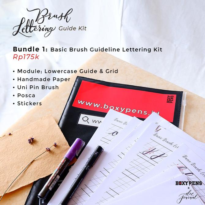 

Brush Lettering Guide Kit Bundle 1