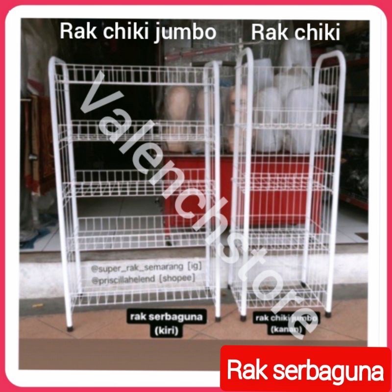 Rak Chiki 4 Susun Serbaguna/Rak Snack / Rak Serbaguna / Rak Dapur / Keranjang Roti /Keranjang Susun