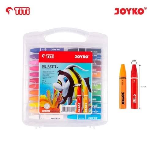 

Oil Pastels / Krayon / Crayon Titi 12, 18, & 24 Warna Original Joyko
