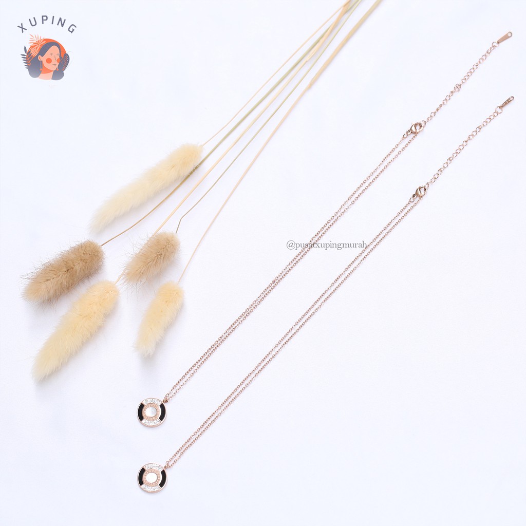 Kalung Titanium Dewasa BULGARI Aksesoris Fashion Perhiasan Imitasi