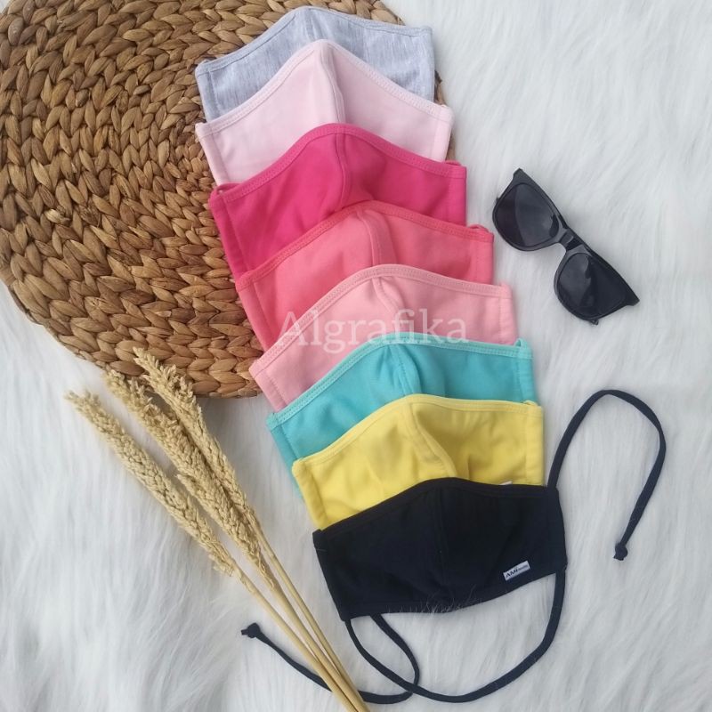 MASKER HIJAB AMI HEALTH / MASKER KAIN AMI HEALTH HIJAB 3 PLY