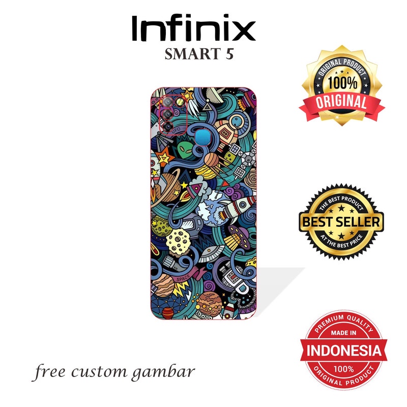 GARSKIN/STICKER HANDPHONE INFINIX SMART 5 CUSTOM
