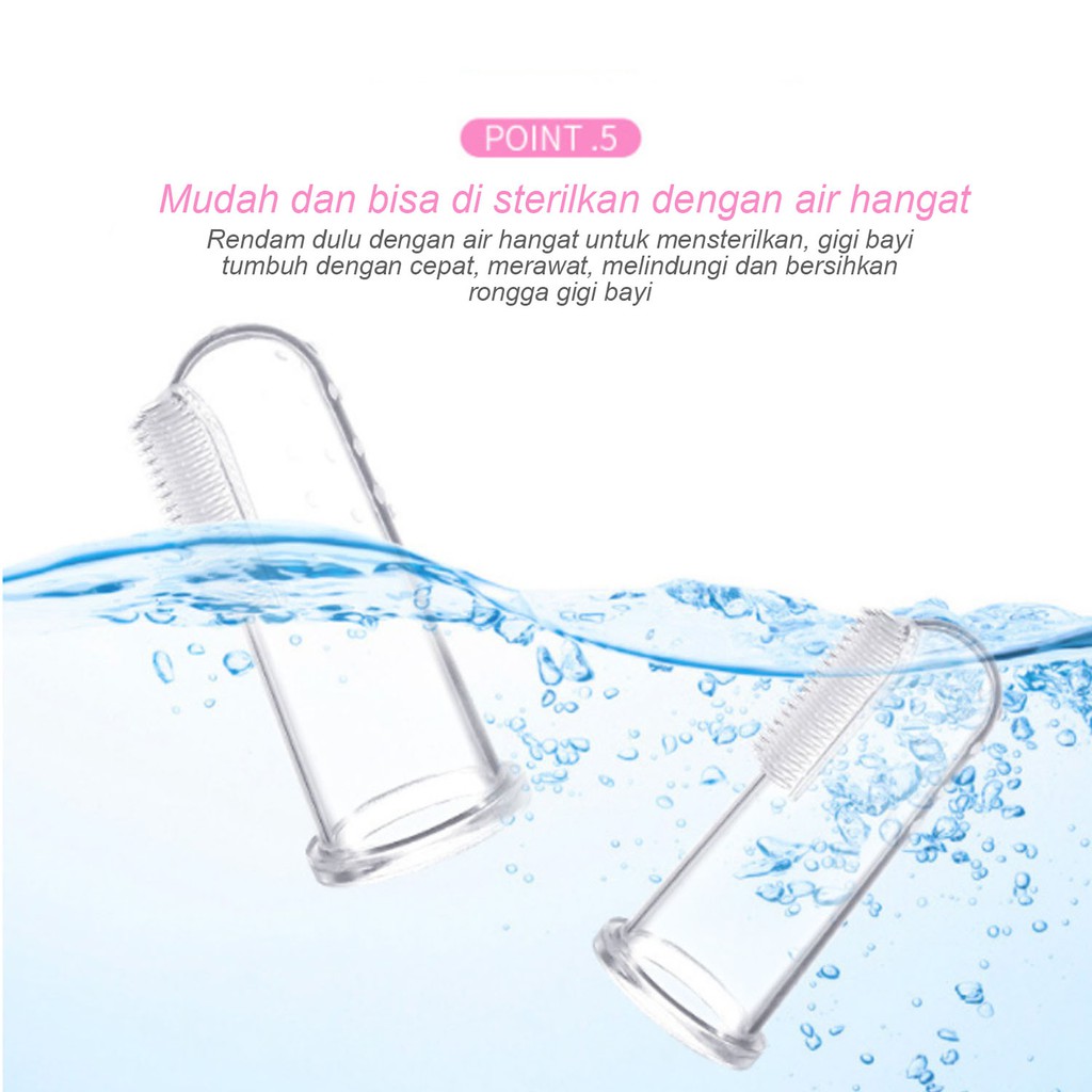 PROMO 10.10 PUNCAK ☀ACCBAYI☀ ACC0002 Sikat Gigi Bayi Silicon