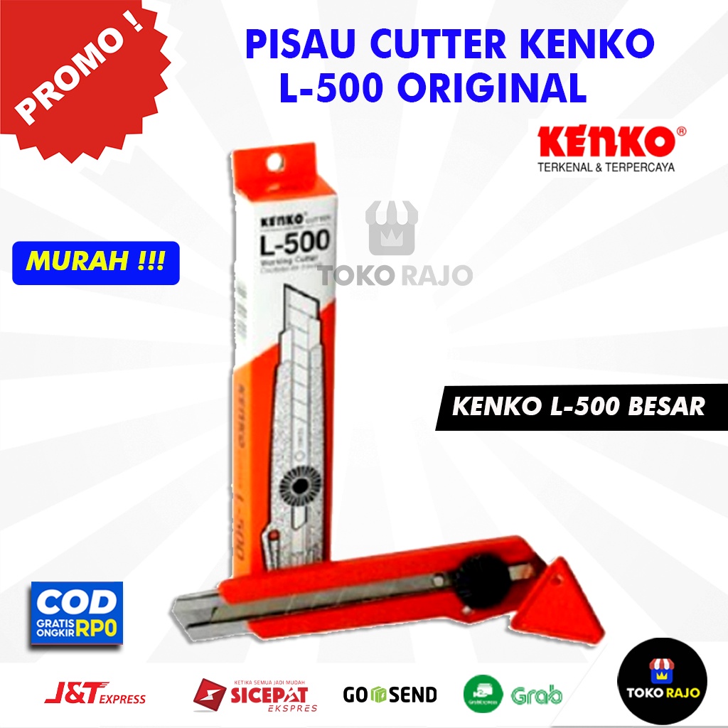 

Pisau Cutter Cuter Kater | KENKO L500 L 500 ORIGINAL