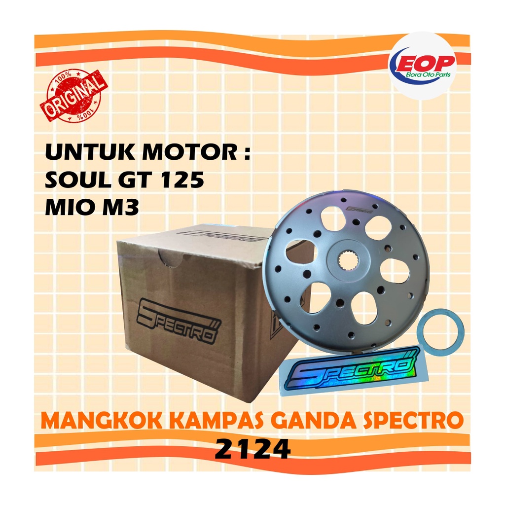 Mangkok Kampas Ganda Original Spectro Mio M3 Soul GT 125 2124