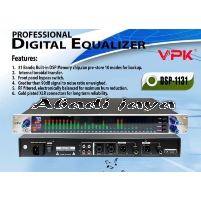 Equaliser Digital vpk dsp1131 vpk dsp 1131 Equalizer VPK DSP 1131