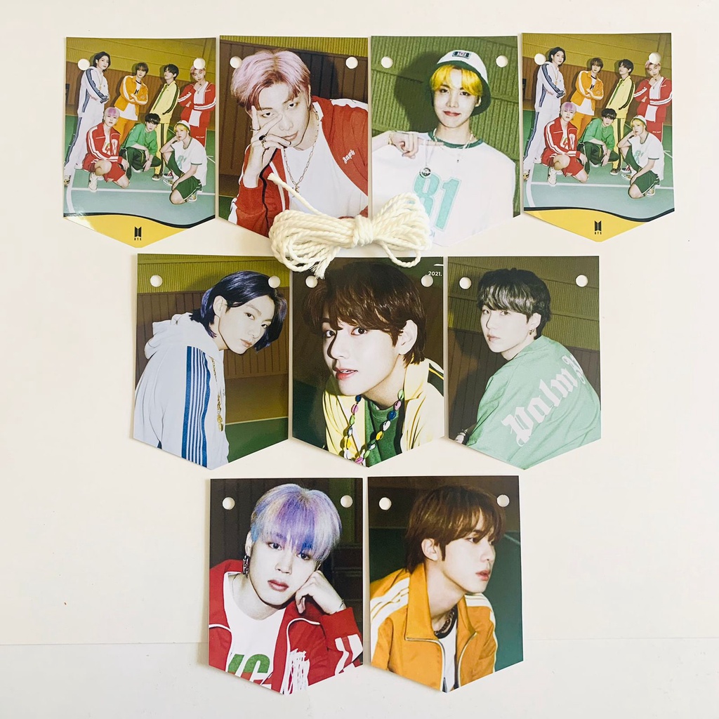 Bunting Flag Mini Bts // Garland BTS // FLAG BTS BUTTER &amp; PERMISSION TO DANCE