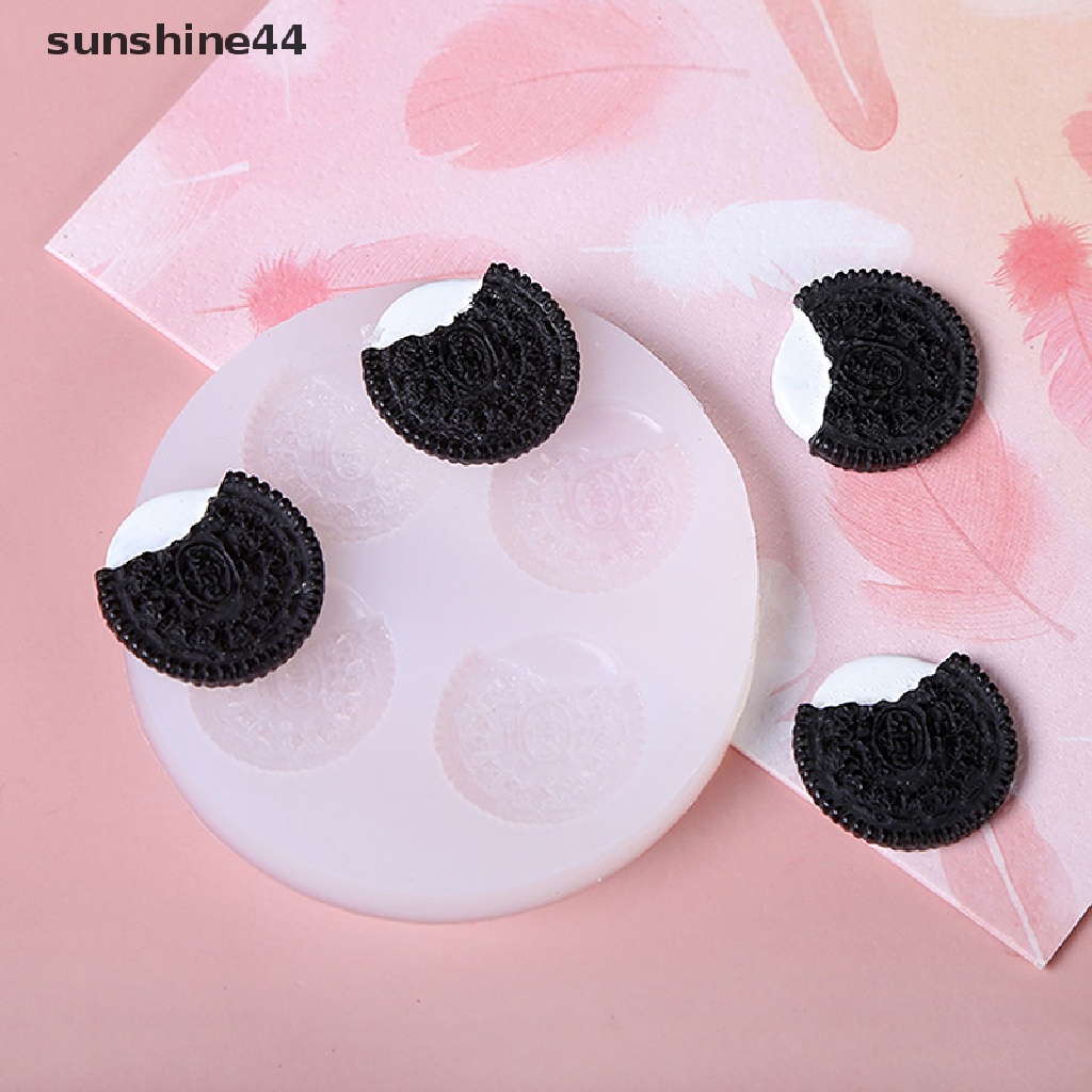 Sunshine 1pc Cetakan Resin Diy Bahan Silikon Untuk Dekorasi Kue / Biskuit